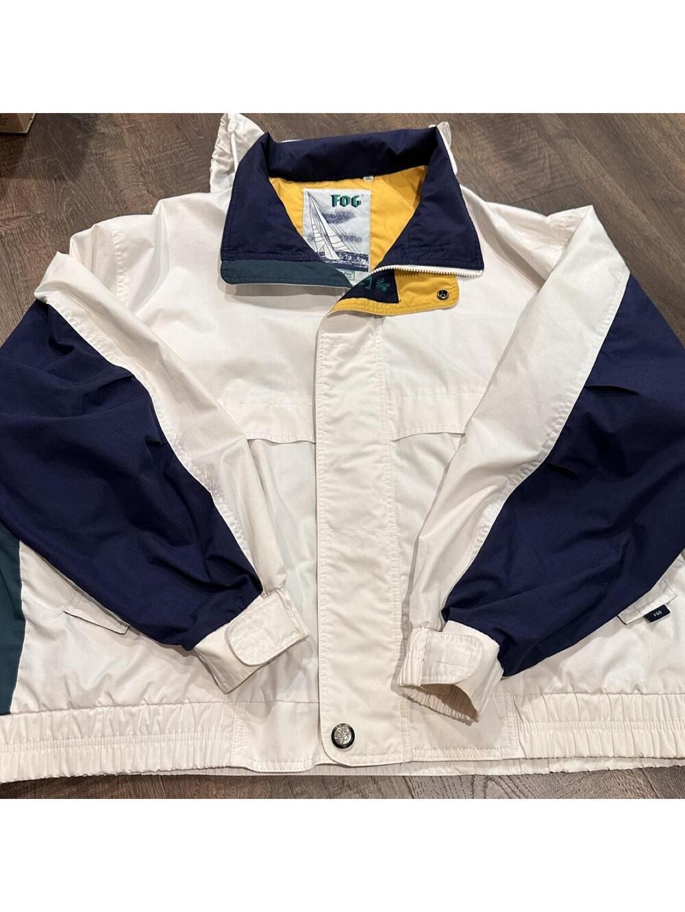 London Fog Men's White and Multi Jacket